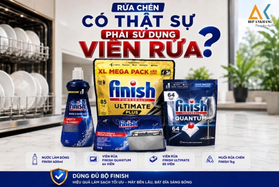 Tại sao cần sử dụng viên rửa bát cho máy rửa bát?